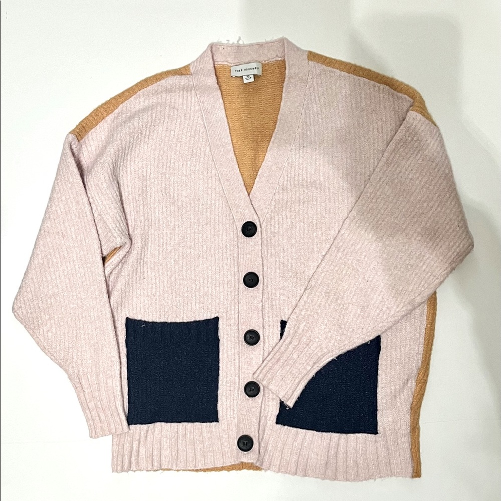 Free Assembly color block cardigan